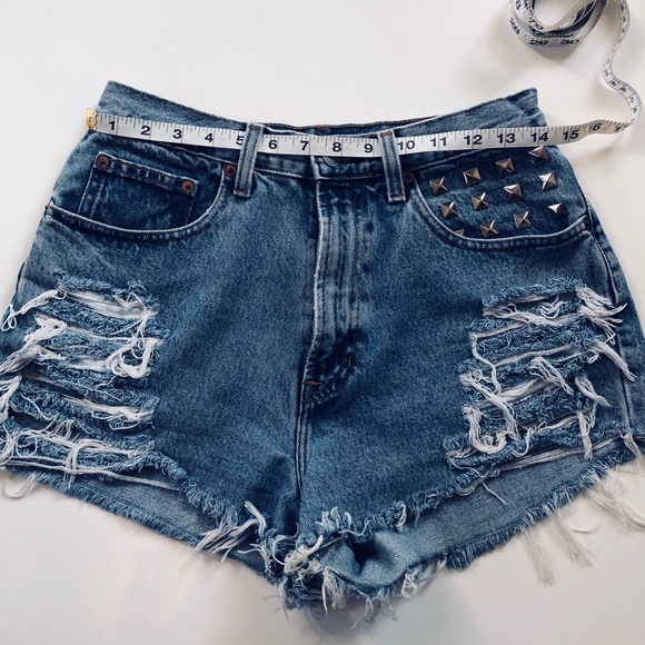Vintage Custom High Waist Shorts - Picture 1 of 5